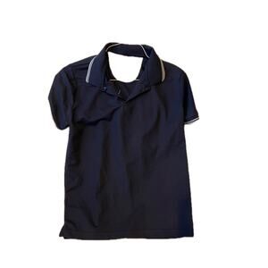 Across the Pond Blue Polo Golf Shirt Mens S